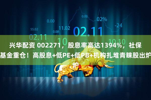 兴华配资 002271,股息率高达1394%,社保基金重仓!高股息+低PE+低PB+机构扎堆青睐股出炉