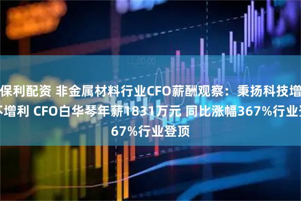 保利配资 非金属材料行业CFO薪酬观察：秉扬科技增收不增利 CFO白华琴年薪1831万元 同比涨幅367%行业登顶